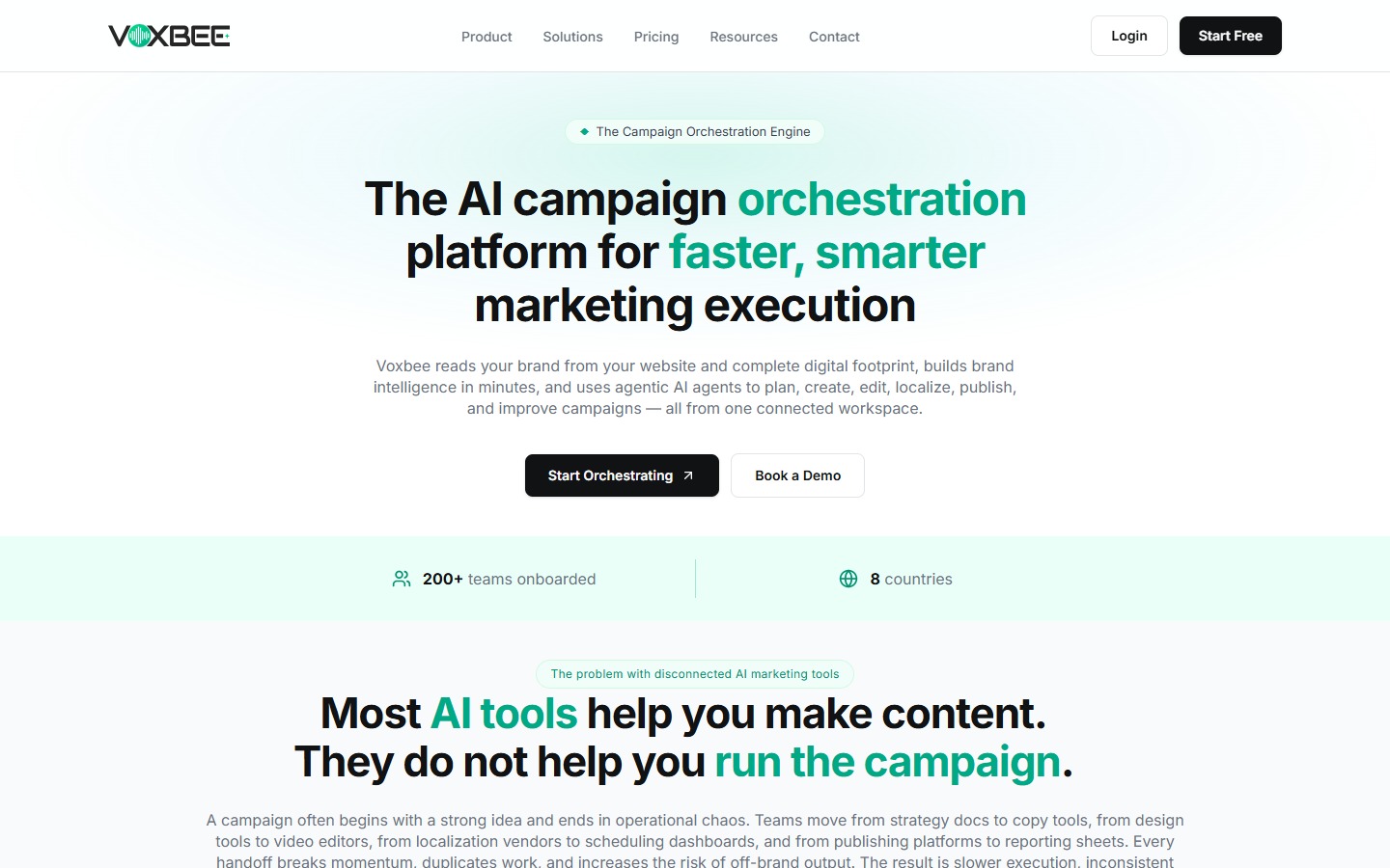 Voxbee AI Audio Platform live screenshot